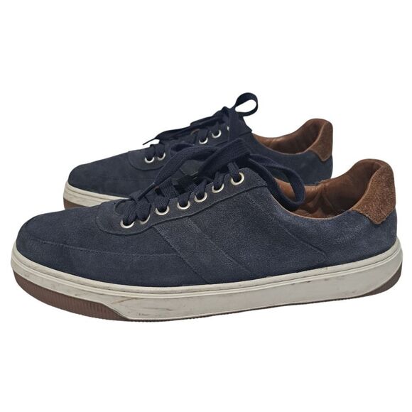 Peter Millar Vantage Men's Navy Suede Sneakers Lace Up Retro Size 10 - Picture 5 of 16